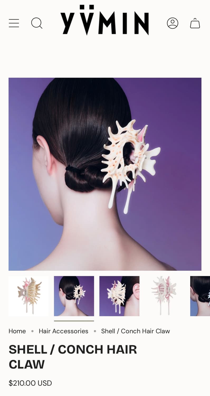 yvmin 헤어클립 집게핀 머리핀 헤어 악세서리 위민 슈슈통 상품이미지1