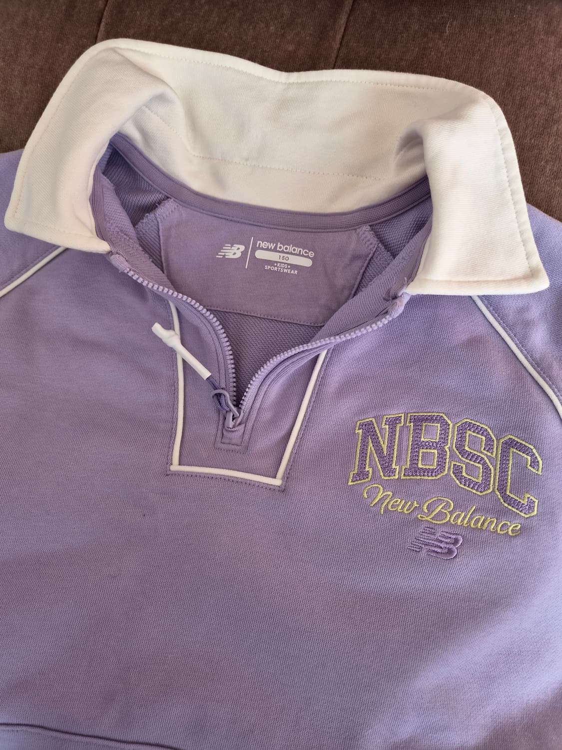 뉴발란스 키즈 반집업맨투맨티셔츠 150사이즈 상품이미지6