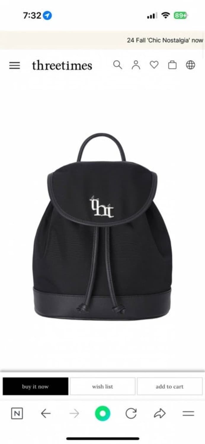 쓰리타임즈 아콘 백팩 상품이미지1