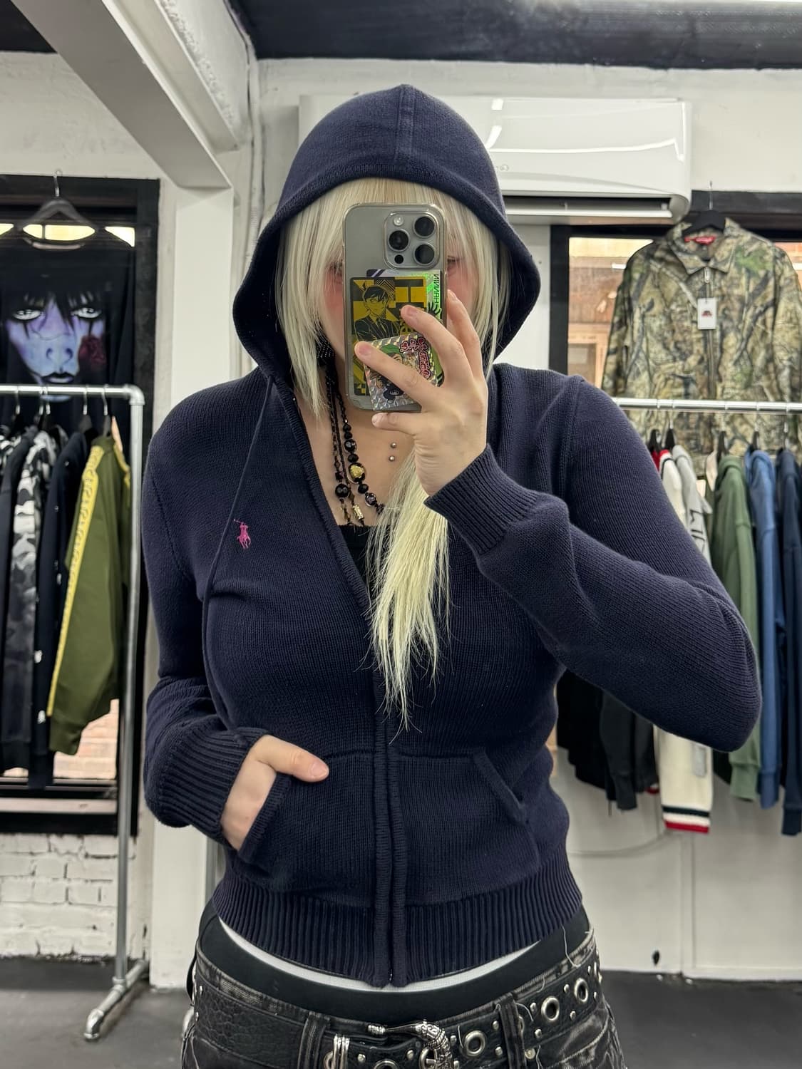 폴로 랄프로렌 니트 후드집업 상품이미지4