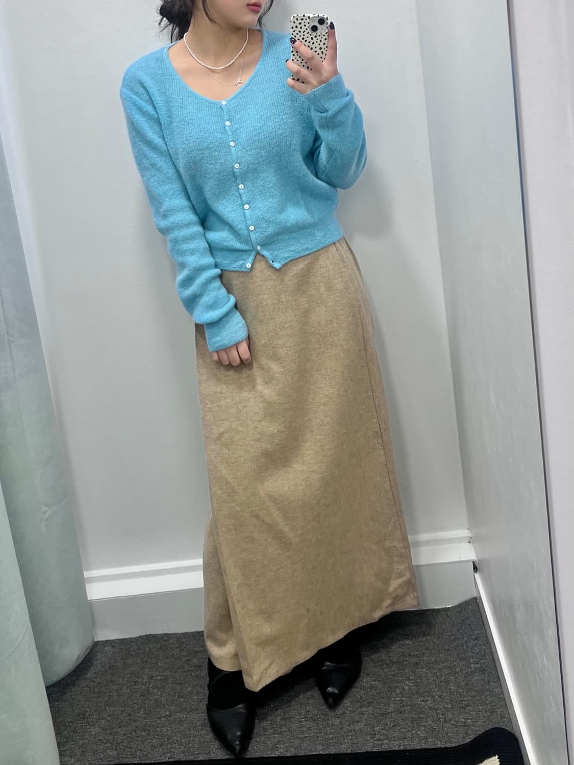 하늘색 가디건 상품이미지5