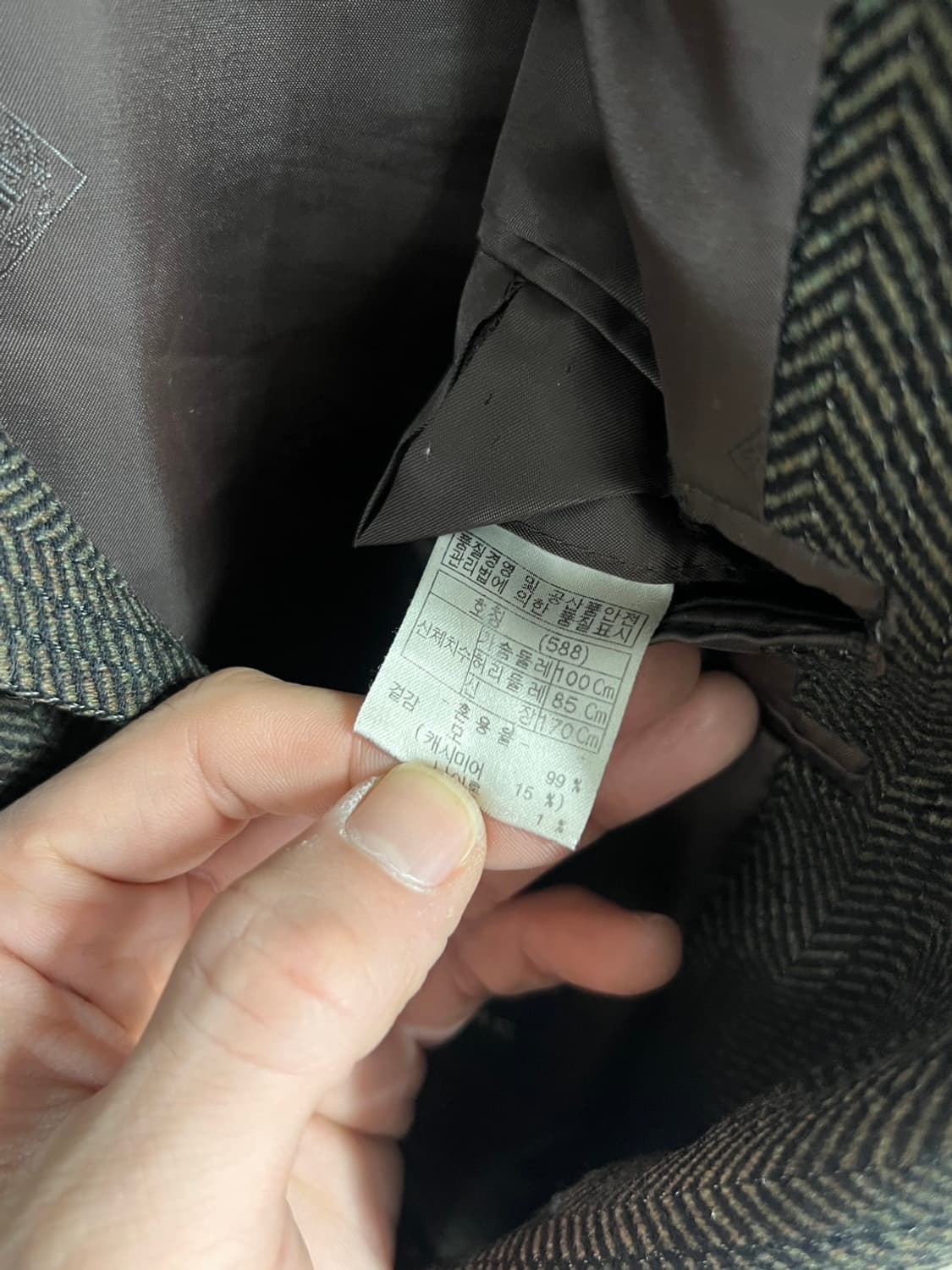 인디안옴므 빈티지 헤링본 캐시미어 블레이저 자켓 상품이미지5
