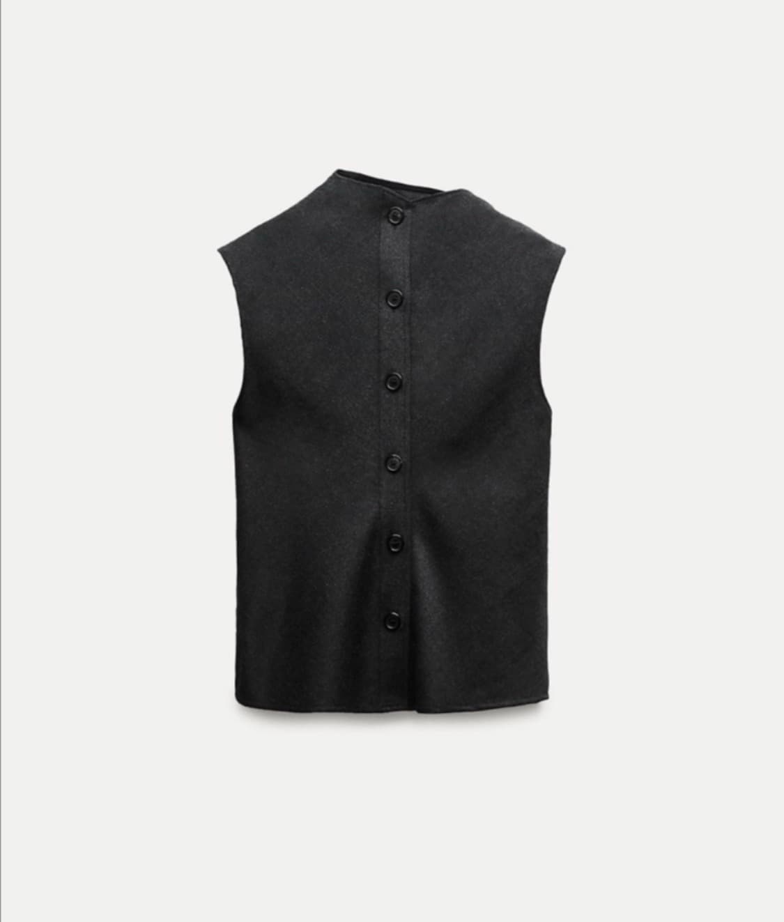 자라 울 드레이프 베스트 차콜s 상품이미지2