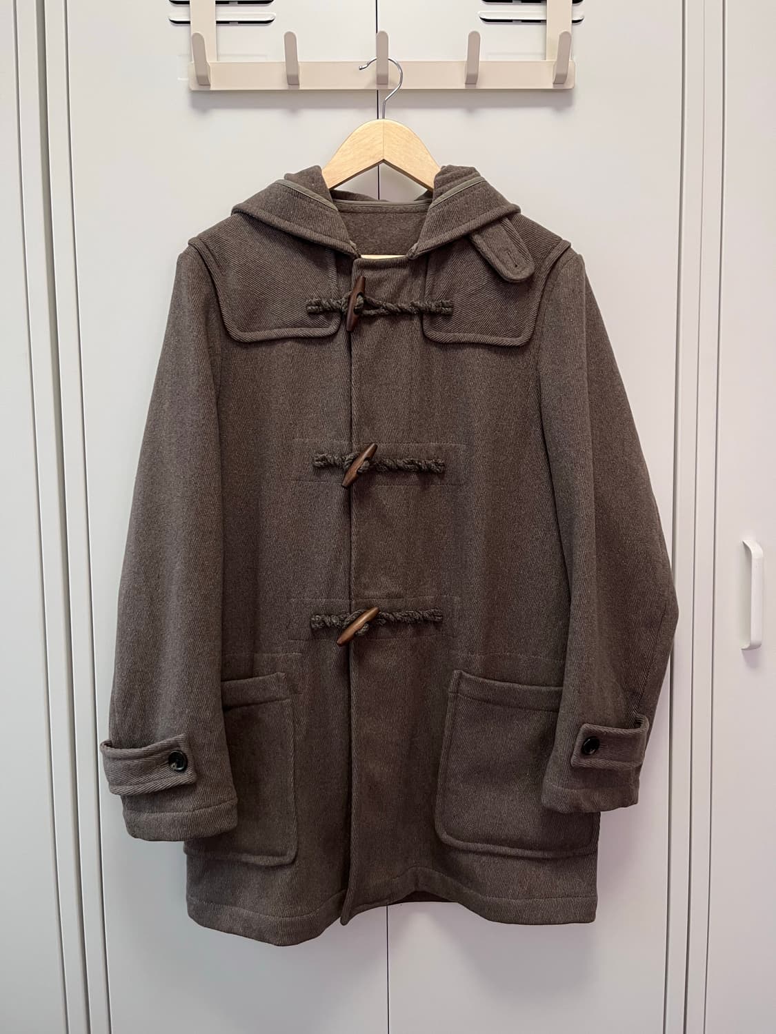 Comme ca ism 브라운 울 더플코트 상품이미지1