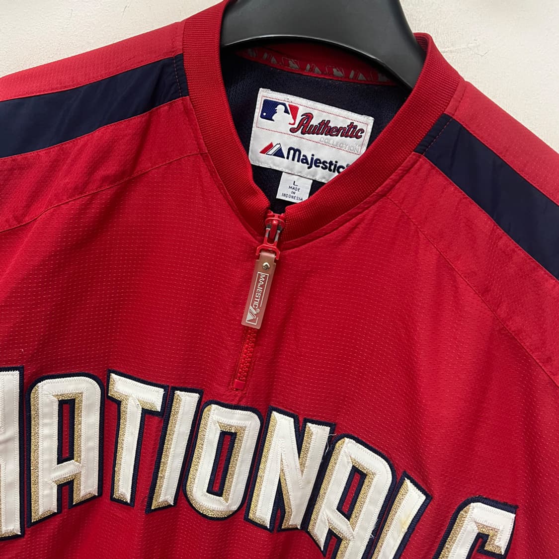 마제스틱 MLB 워싱턴 내셔널스 풀오버 바람막이 자켓 L 상품이미지3