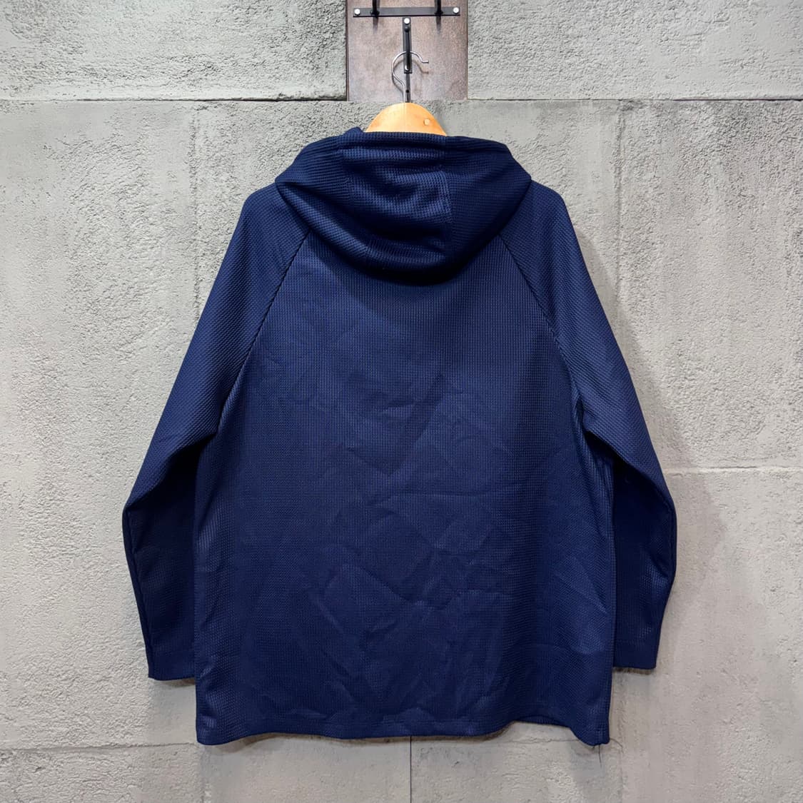 ZARA 네이비 와플 후드 집업 자켓 (XL)   상품이미지4