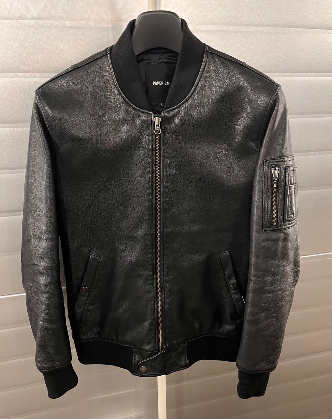 페이퍼리즘 리얼레더 바버자켓 L 상품이미지2