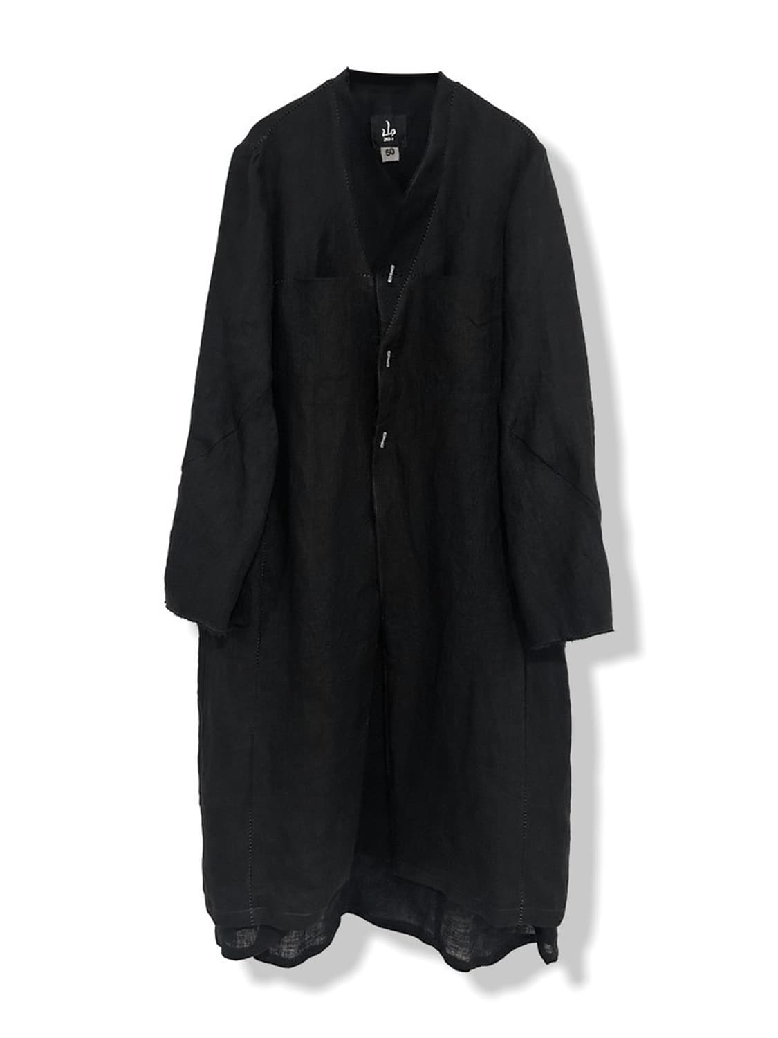 [48] san263-1 single breasted hemp coat 상품이미지6