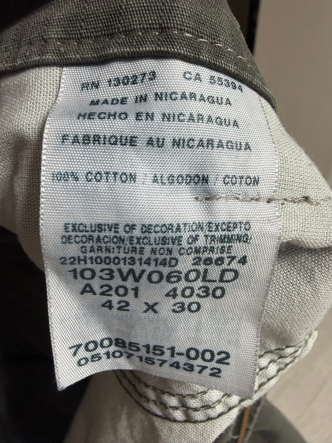 wrangler 카고팬츠 상품이미지6