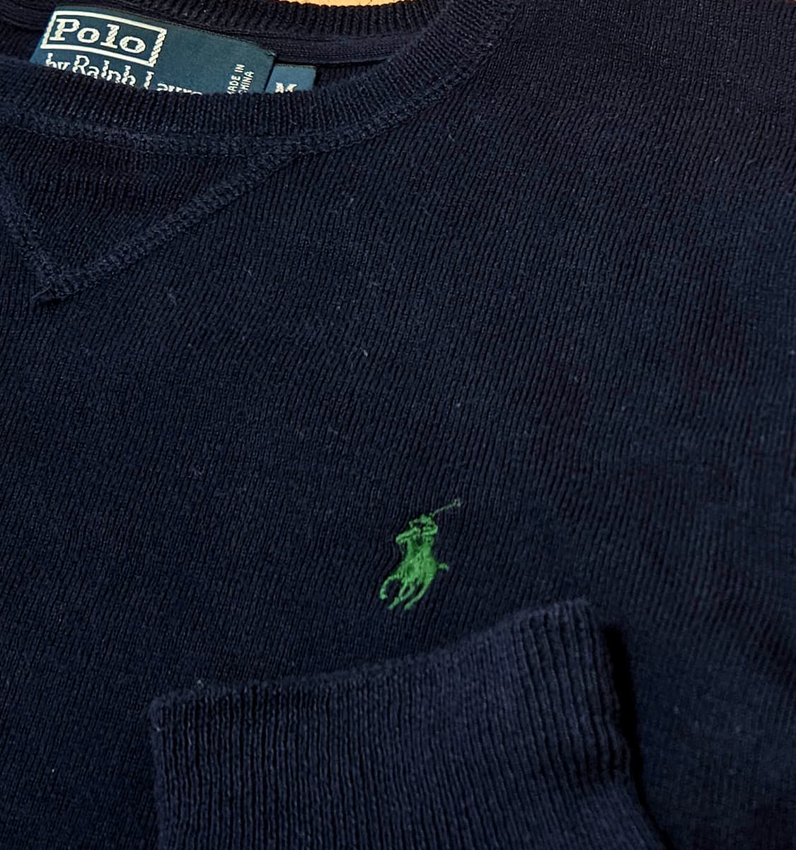 폴로 정품 네이비 니트 100% 코튼 면 M 사이즈 100 - 105 상품이미지3