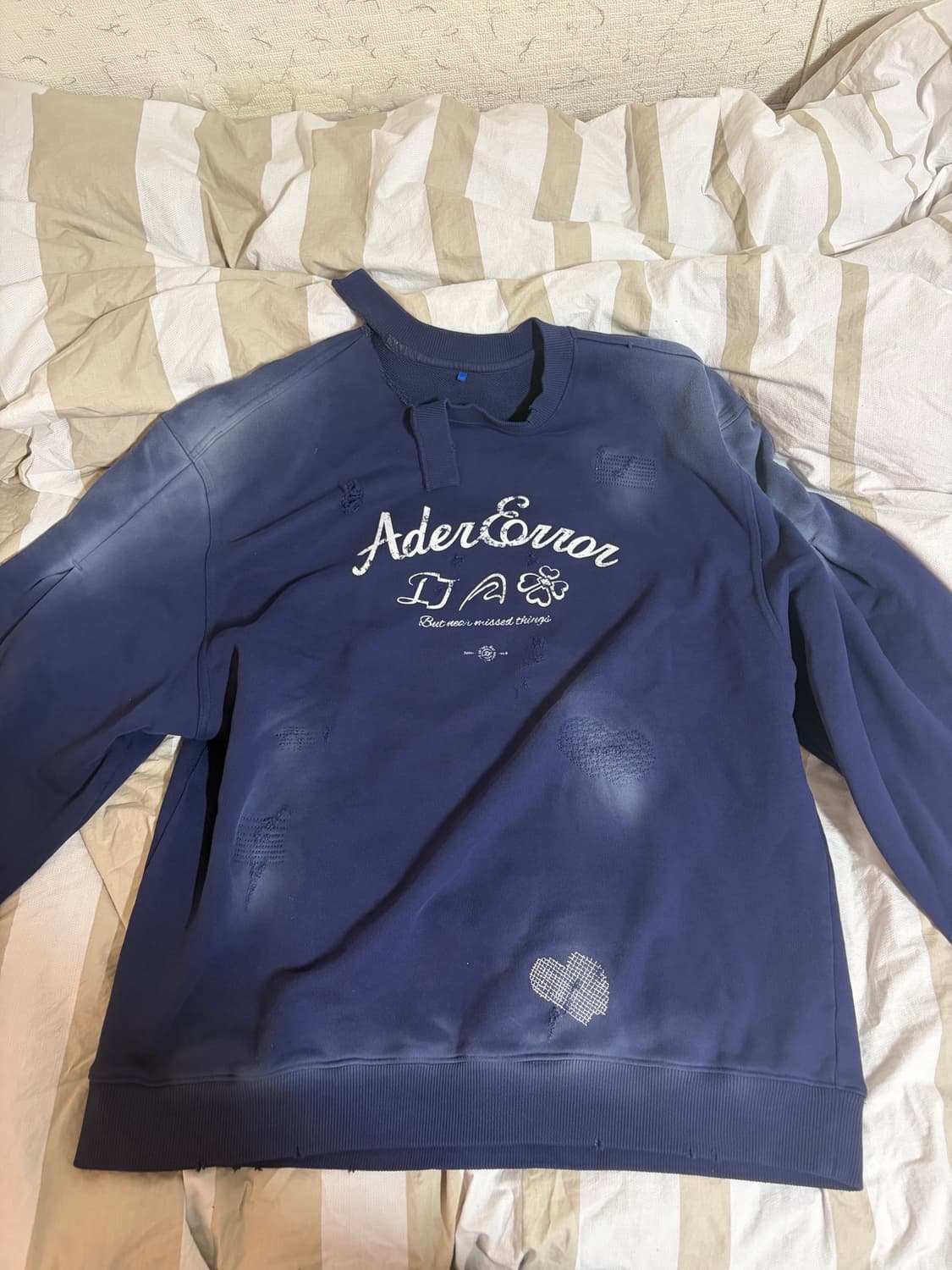 아더에러 23ss 솔렉 크루넥 네이비 a3 상품이미지2