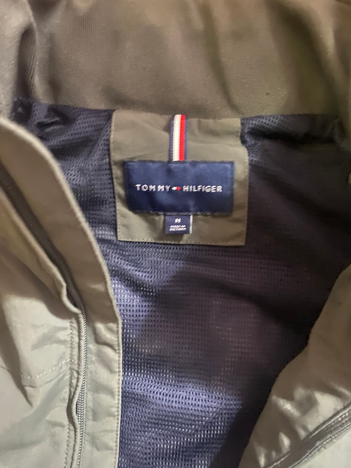 타미힐피거 남성 카키색 자켓 M (105) 상품이미지3