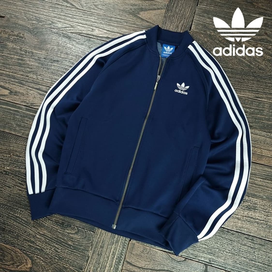 [아디다스] 슈퍼스타 져지 트랙탑 집업 자켓 네이비 M20019 상품이미지1