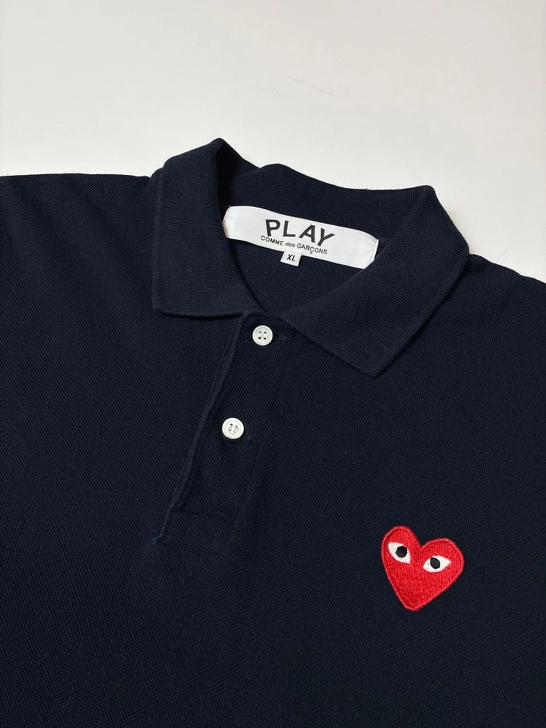 꼼데가르송 하트 와펜 반팔 카라 티셔츠 PN8585 상품이미지3