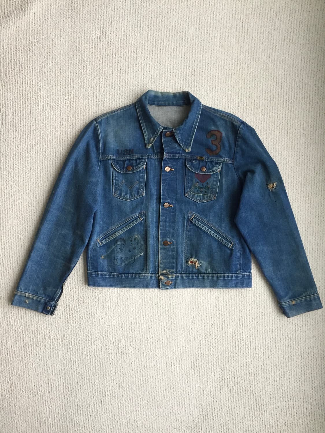 70‘s maverick 124mj 126mj  데님 트러커 자켓 상품이미지3