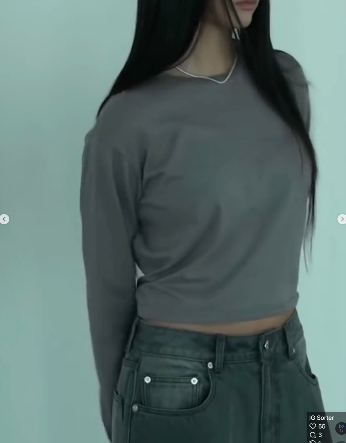 프랙티컬앤리얼리스틱 백홀드 롱슬리브 블랙  상품이미지2