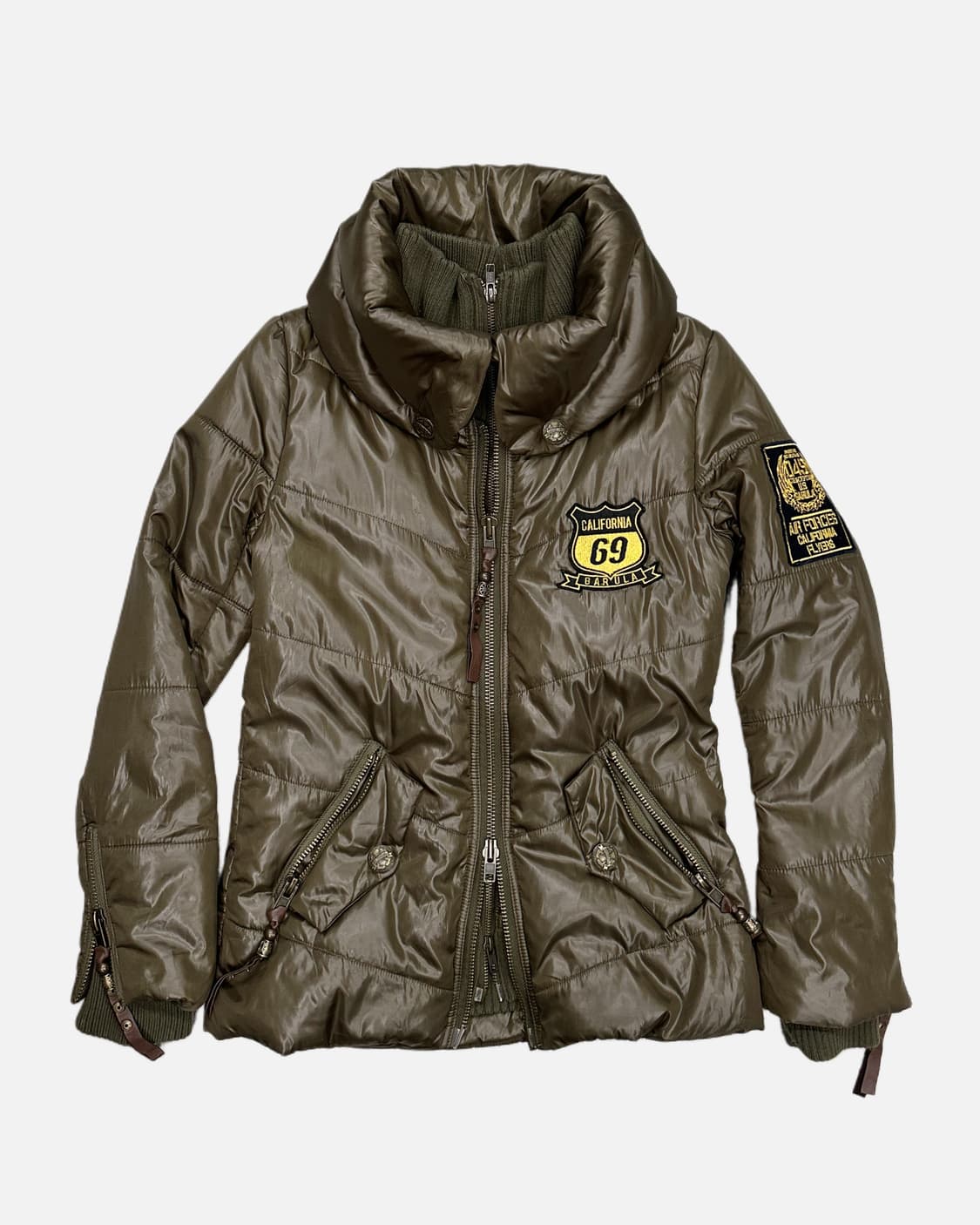 GARULA khaki layered paded jacket 상품이미지1