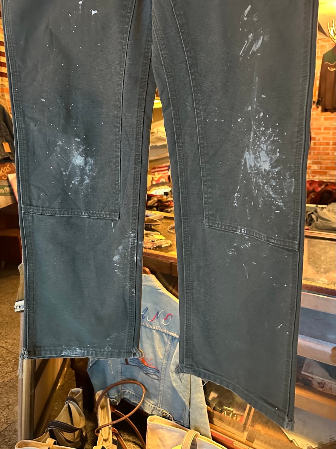 칼하트 MOS 모스그린 더블니 워크 팬츠 상품이미지3