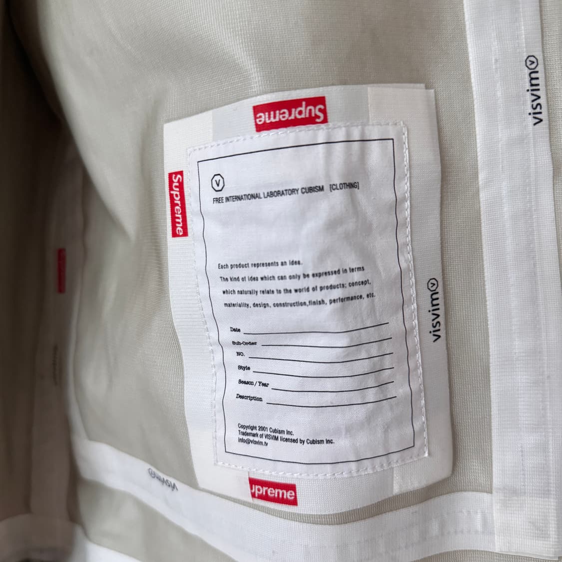 XL) 비즈빔 x 슈프림 콜라보 제품 상품이미지4