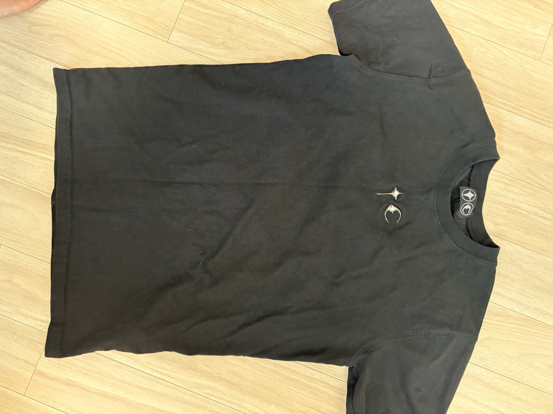 떠그 클럽 백 티셔츠 슬림 블랙 상품이미지1