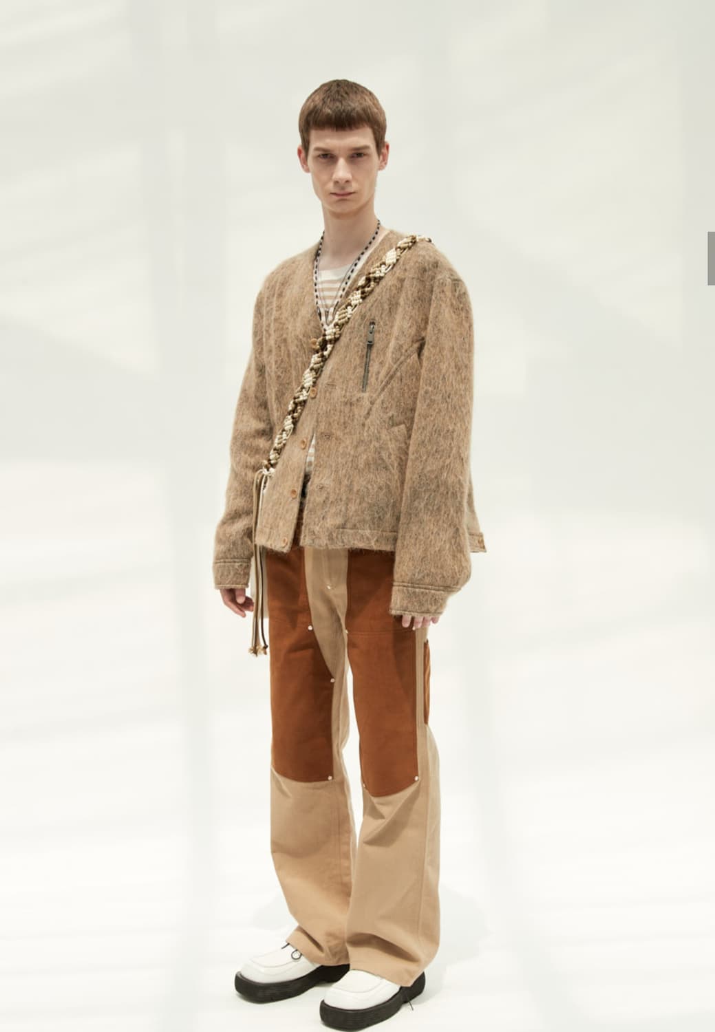 앤더슨벨 스웨이드 패치 와이드 팬츠(M) 상품이미지4