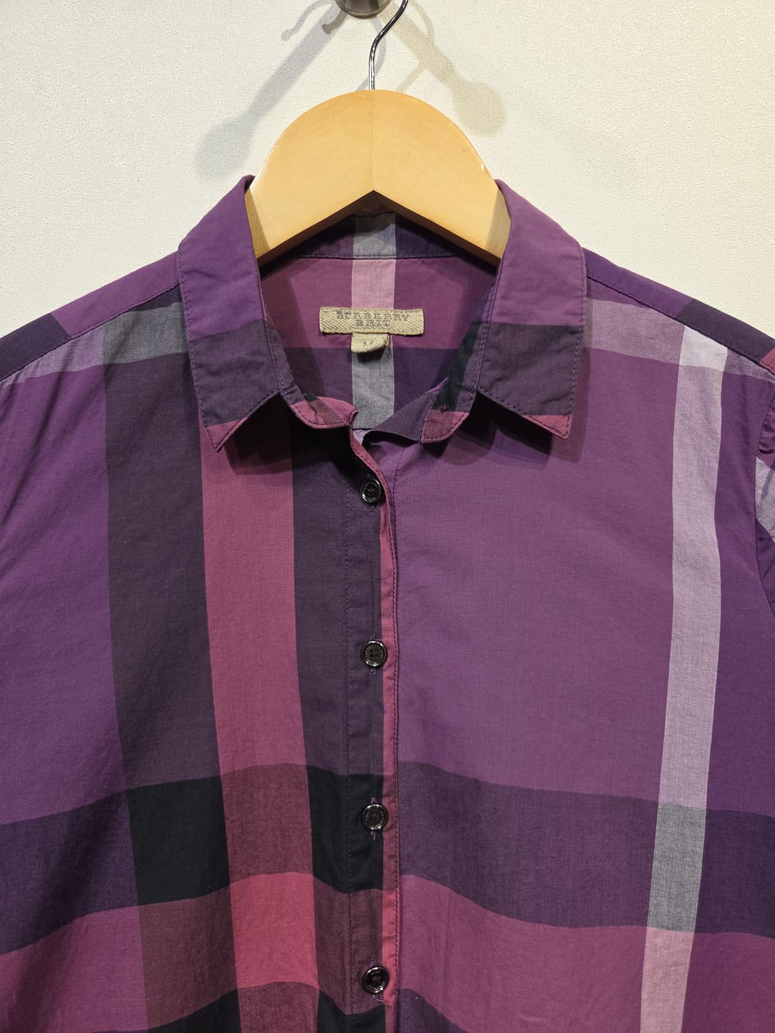 버버리 브릿 (BURBERRY BRIT) 퍼플 노바체크 셔츠 상품이미지3