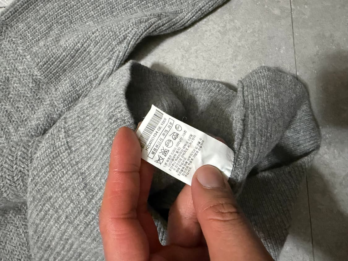 해지스 울 빈티지 헤링본 패턴 울 니트  95size   상품이미지6