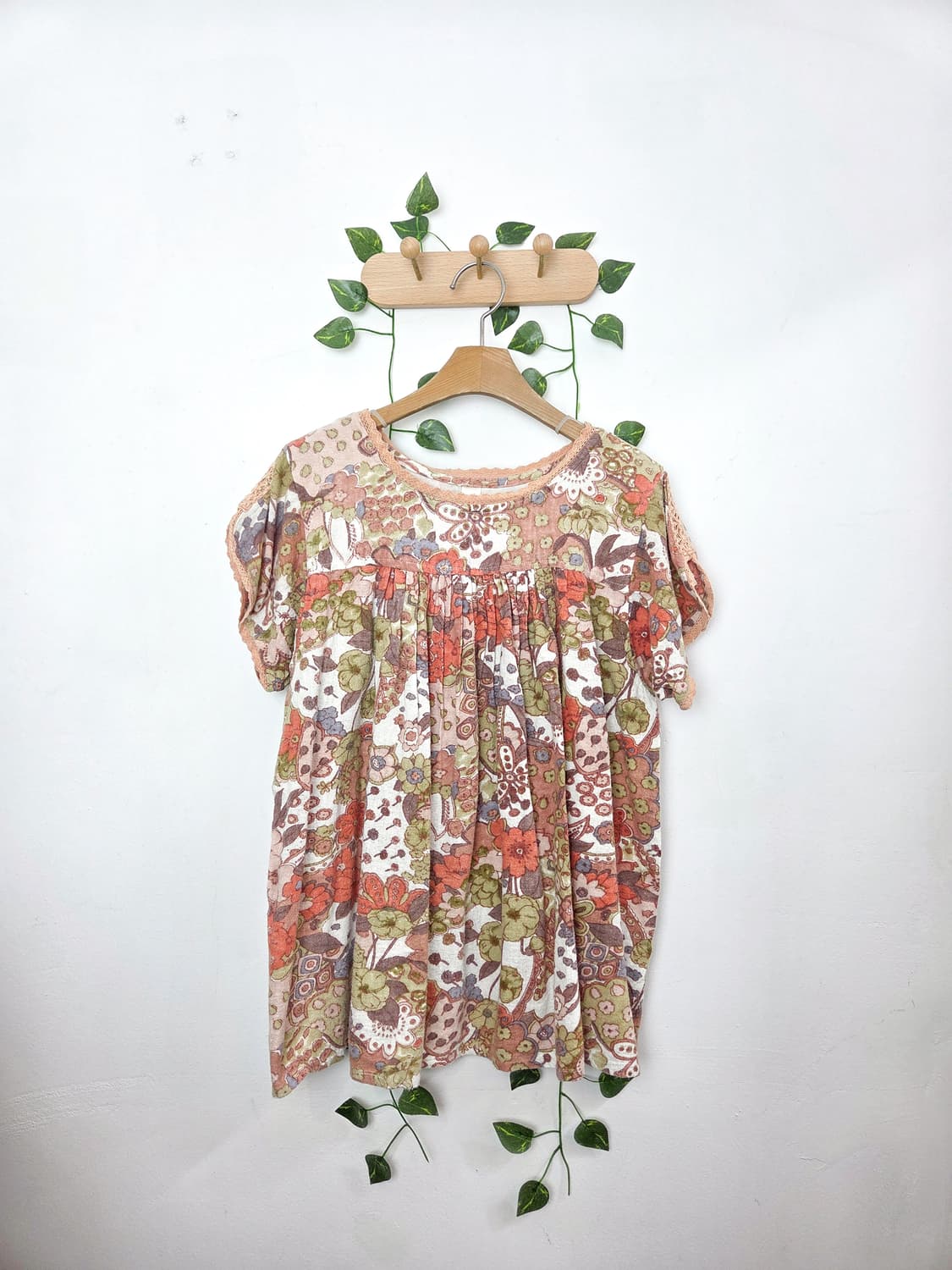 수채화 반팔 탑 상품이미지1