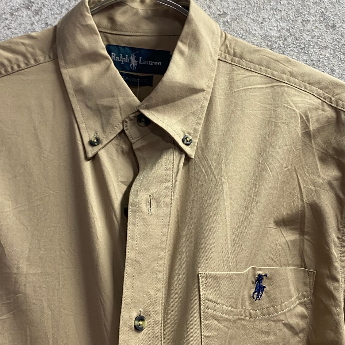 폴로 랄프로렌 클래식핏 베이지 셔츠 B3675 상품이미지3