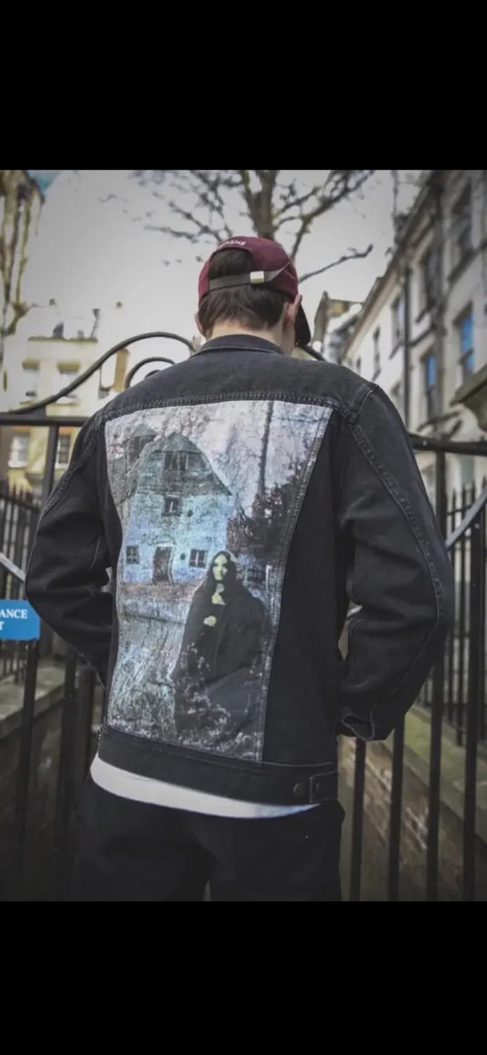 명작) 슈프림 블랙사바스 흑청 데님 트러커 m 사이즈 상품이미지1