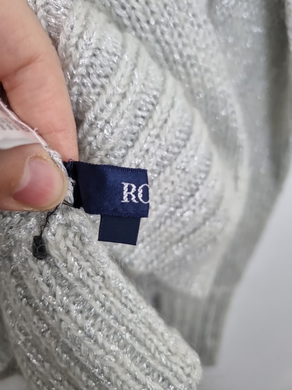 ROPE 로페 실버 터틀넥 니트  상품이미지6