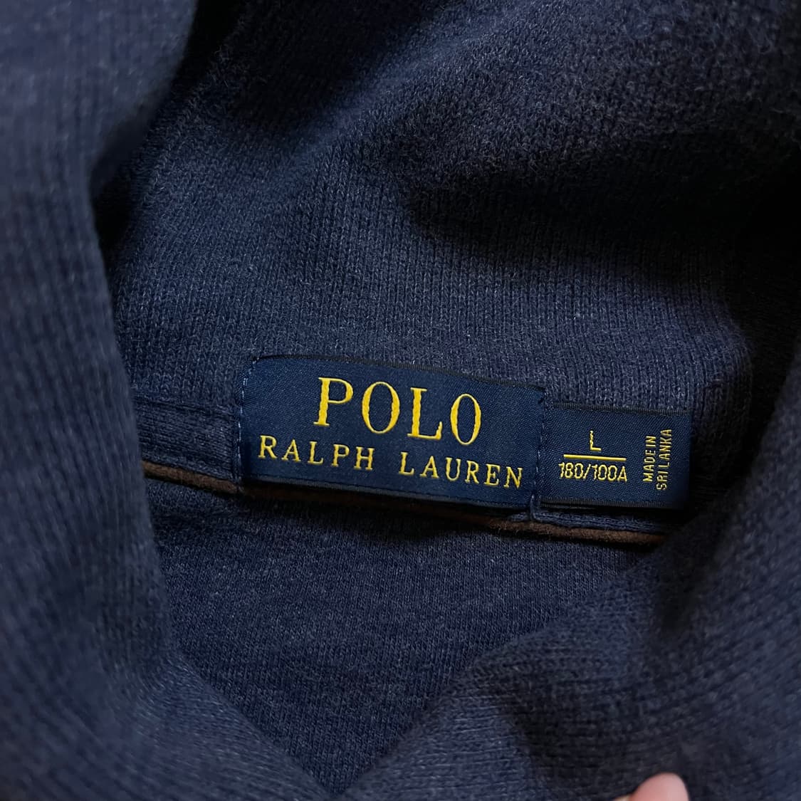[정품] 폴로 네이비 / 레드포니 숄더 니트 [ L ] 상품이미지4