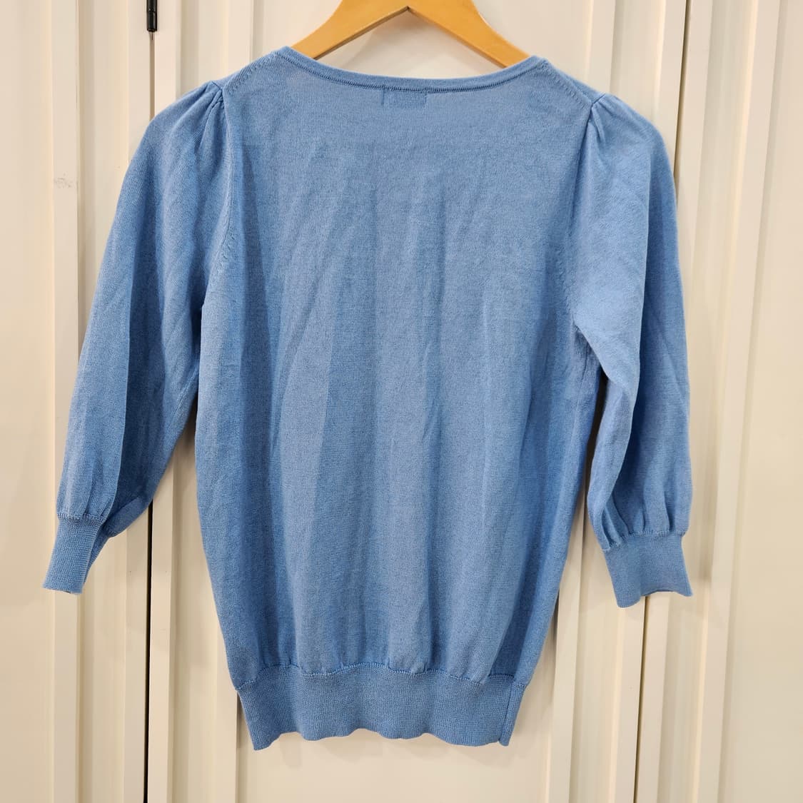 Anatelier 리본 장식 블루 가디건 상품이미지4