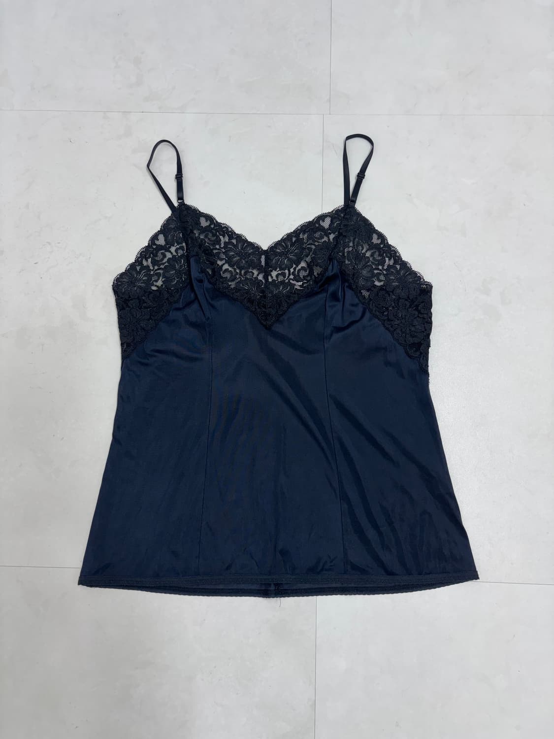 LACE SLIP TOP NAVY 상품이미지6