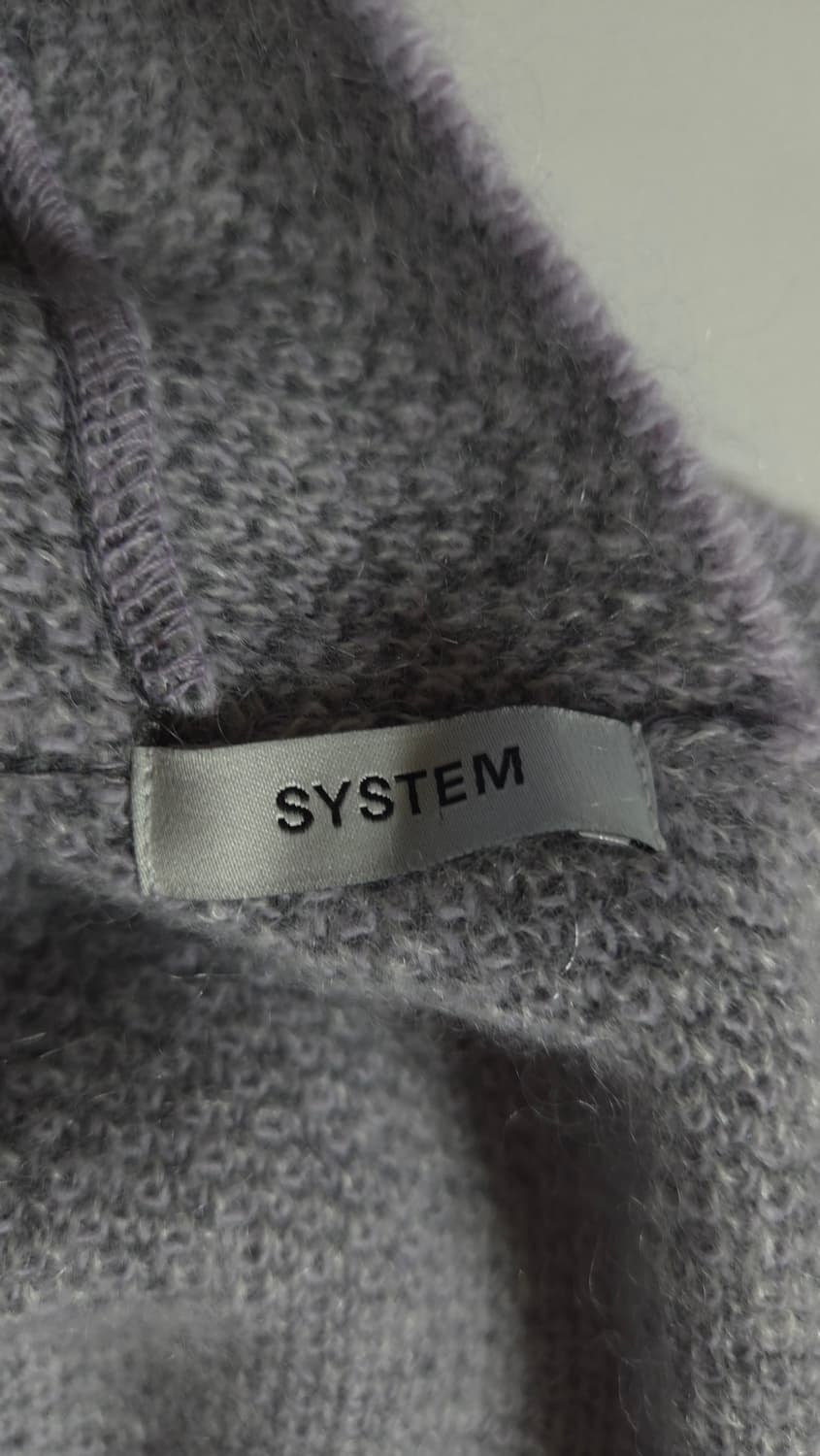 한섬 시스템 2021 울블렌드 브이넥 루즈핏 니트 탑  F 사이즈 상품이미지6