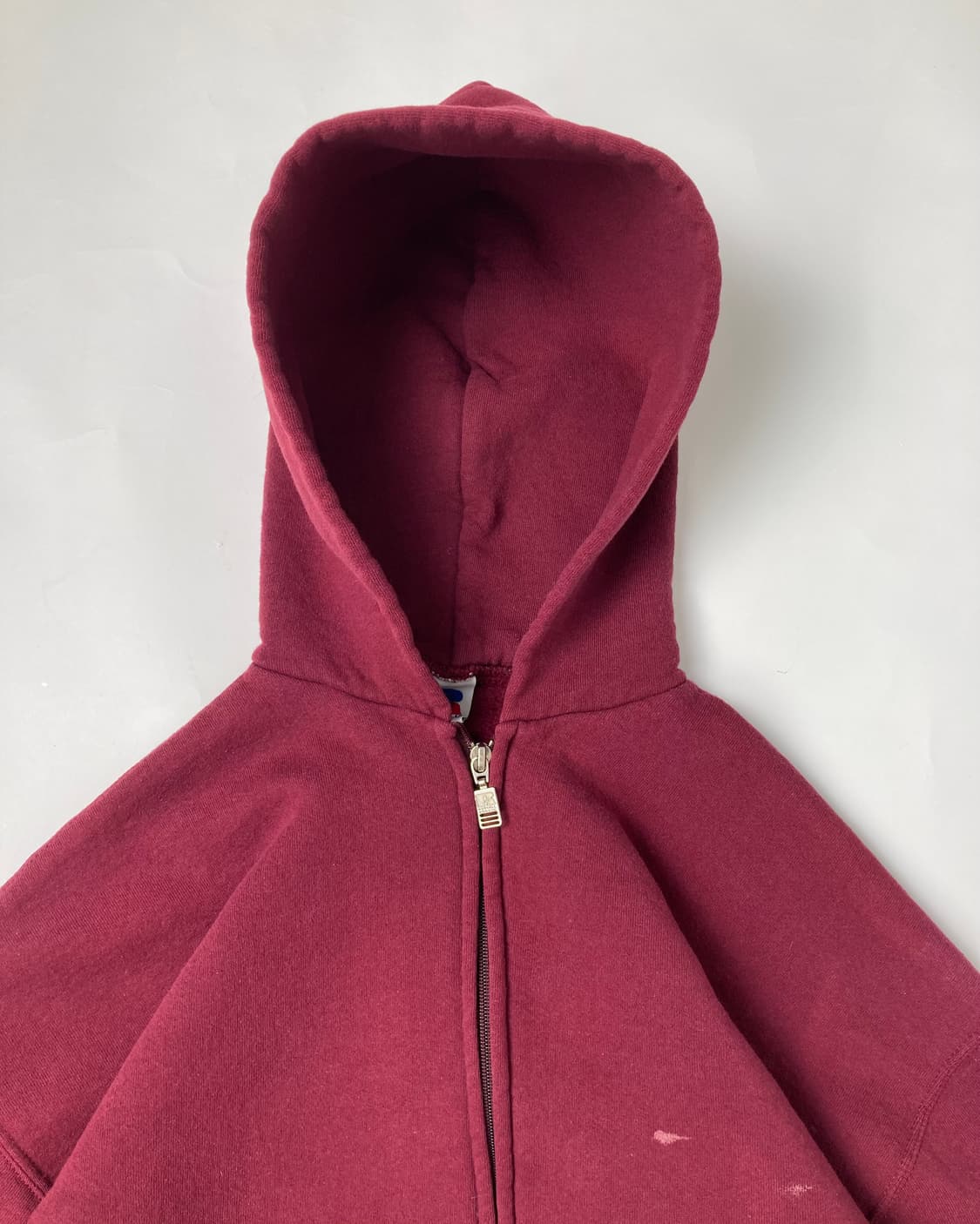 90s Russell Zip Up Hoodie (burgundy) 상품이미지6