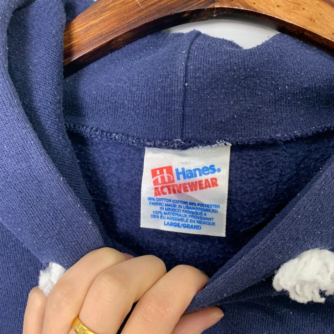 하드락카페 뉴욕 네이비 후드티 상품이미지5