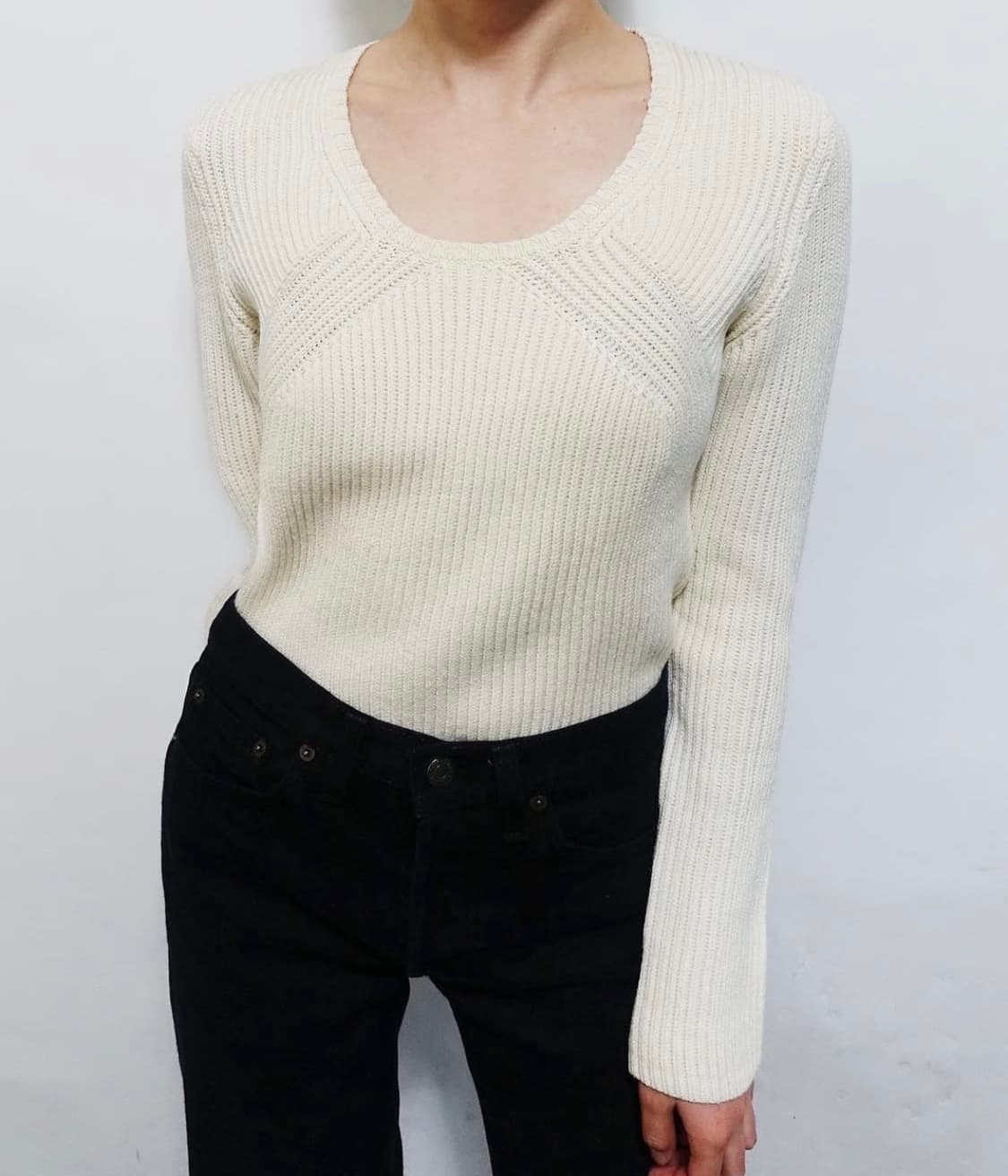 질샌더(navy라인) 니트 상품이미지4