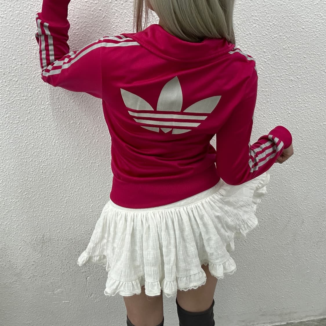 아디다스 여성 파이어버드 딥핑크 트랙탑 85 상품이미지2