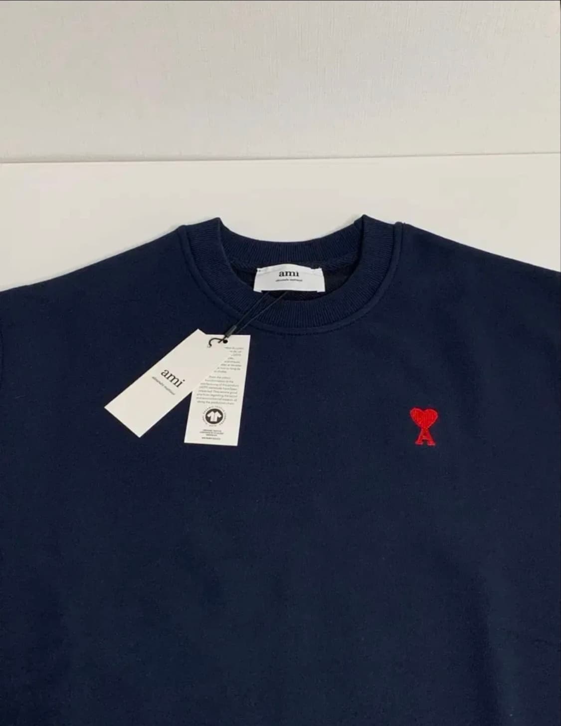 [새상품/QR정품]아미 맨투맨 논기모 스몰로고 남녀공용 3color 상품이미지6