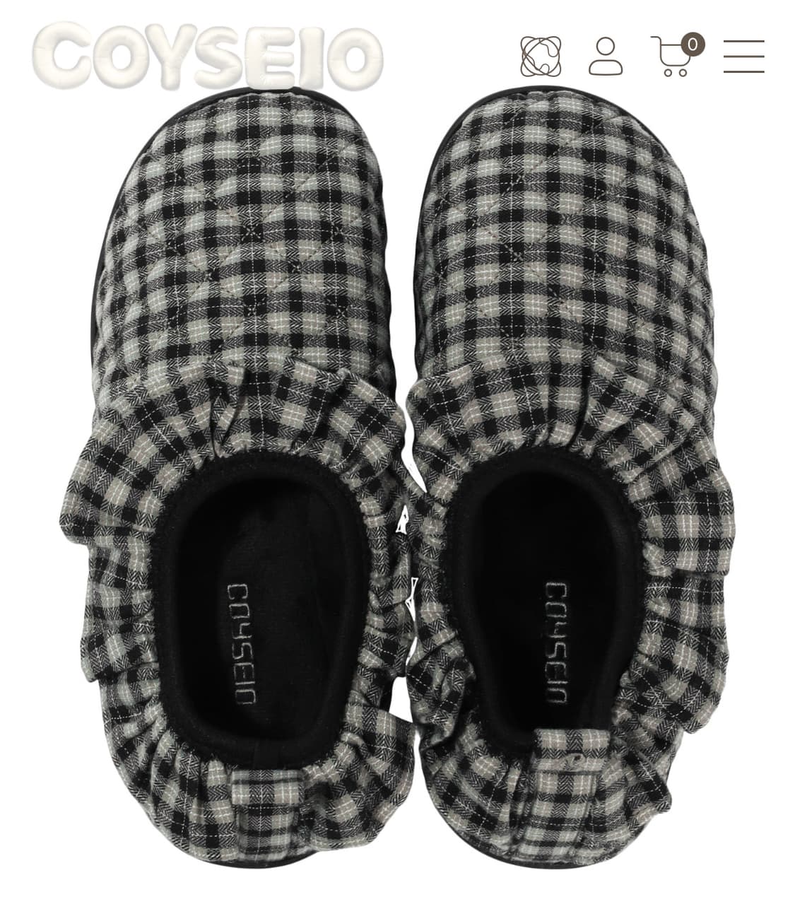 코이세이오 스부 수부 플러프 체크 패딩슈즈 사이즈 0&1 신발만 상품이미지1