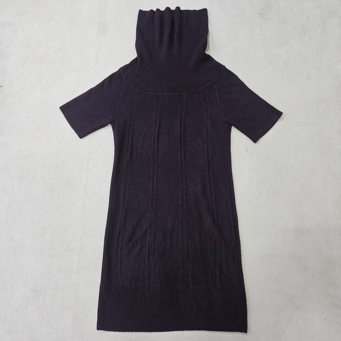 90 볼 터틀넥 반소매 원피스 0327Y 상품이미지1