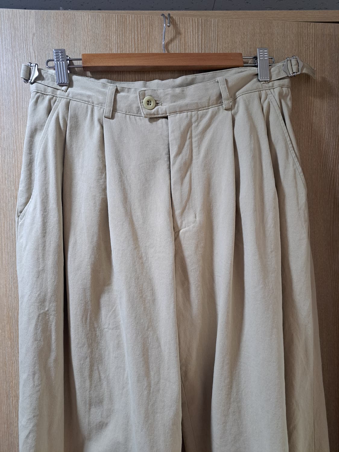 노운 와이드 치노팬츠 베이지 1사이즈 상품이미지3