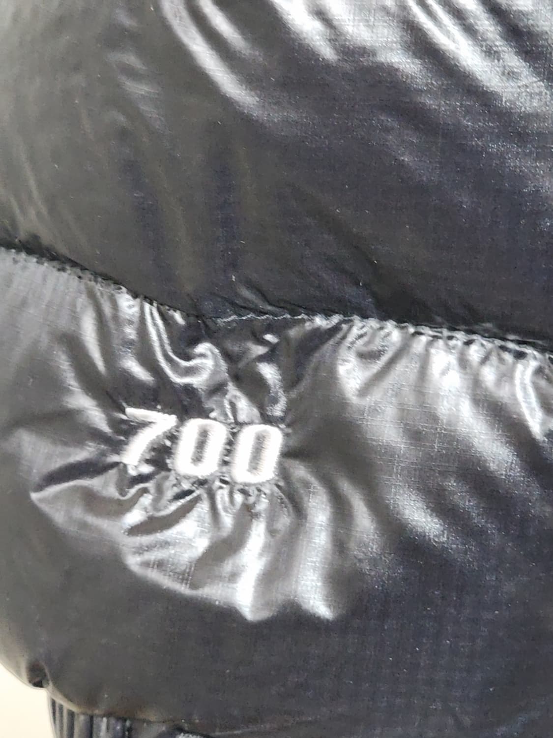 (95) 노스페이스 700 패딩점퍼 블랙 유광 구스다운 자켓  상품이미지5