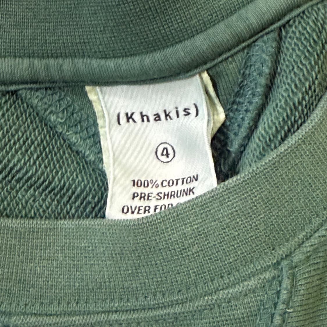 [4/XL] 카키스 스톡 크루맨 스웻셔츠 차콜/그린/옐로우 상품이미지2