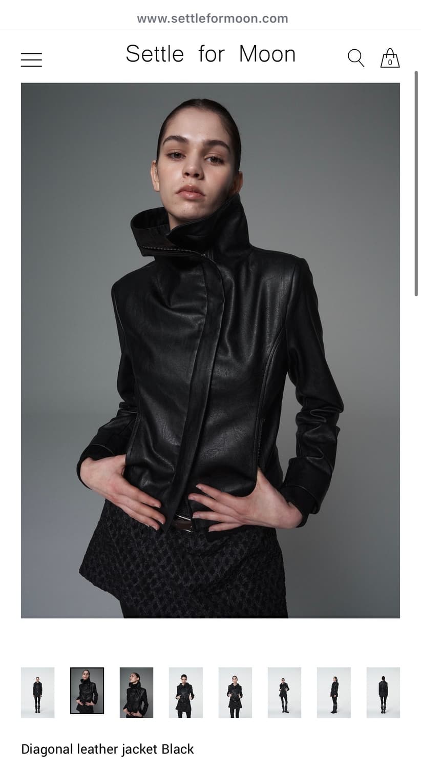 새틀포문 레더 자켓 m 사이즈 1회 착용 상품이미지1