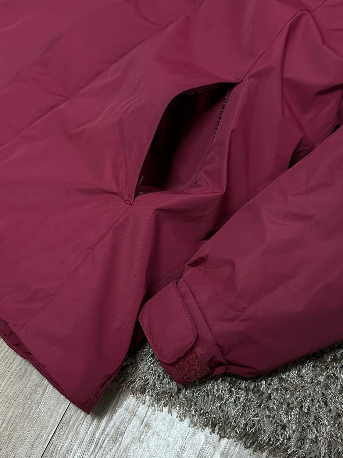 몽벨 클라우드 마운틴 패딩 95 미디움 버건디 상품이미지6