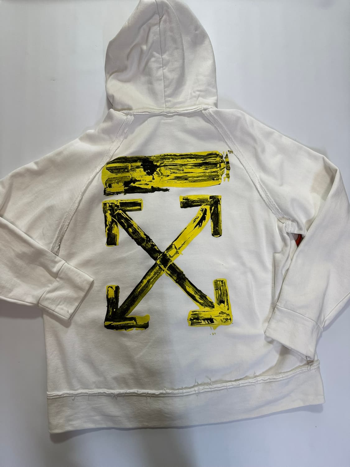 오프화이트 흰색 후드티(L사이즈) 상품이미지9