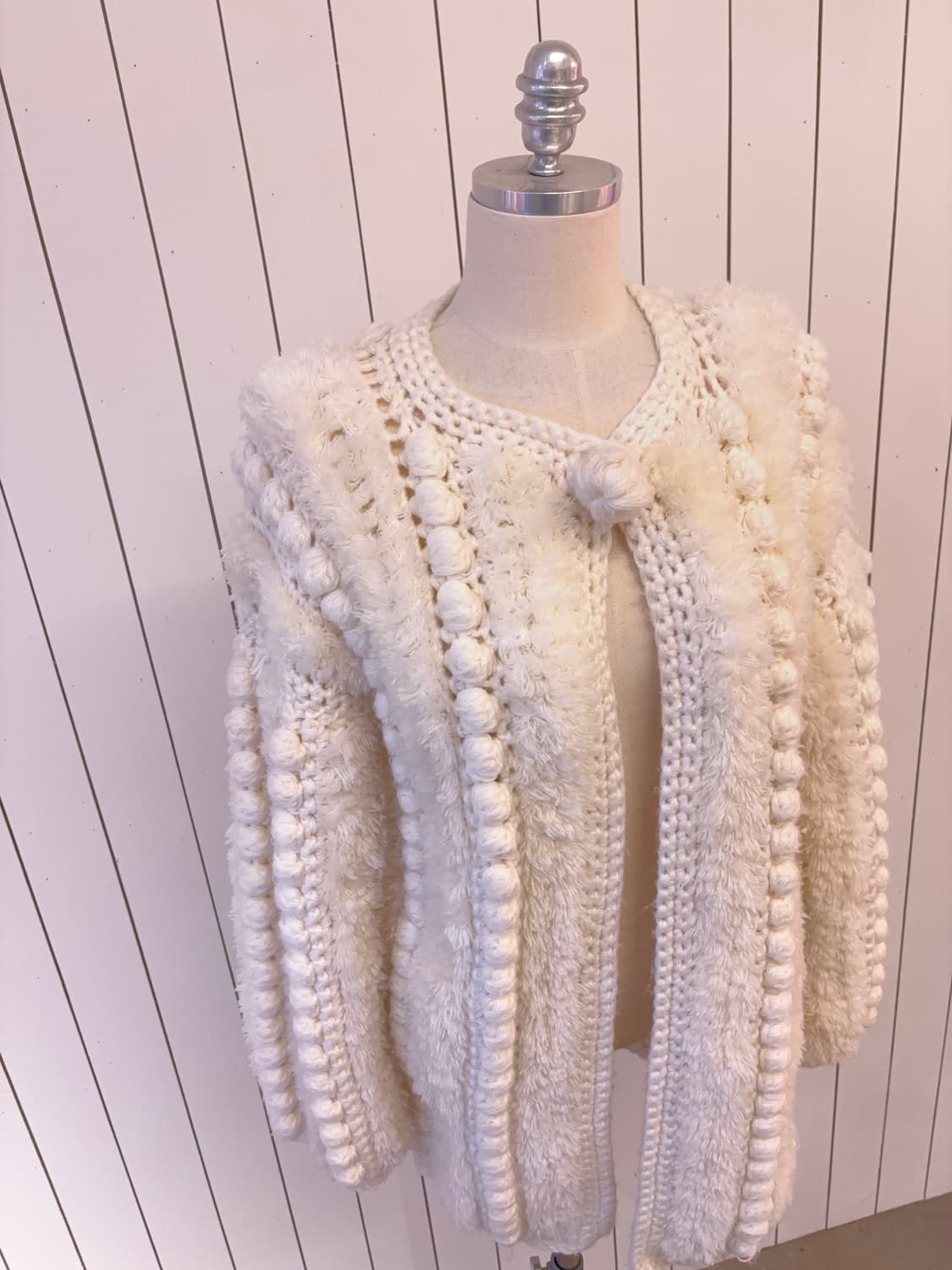 핸드메이드 빈티지 팝콘 니트가디건 상품이미지2