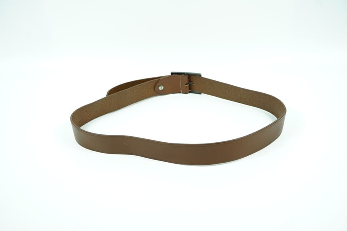 마르셀로불론 로고 각인 브라운 통가죽 벨트 상품이미지2